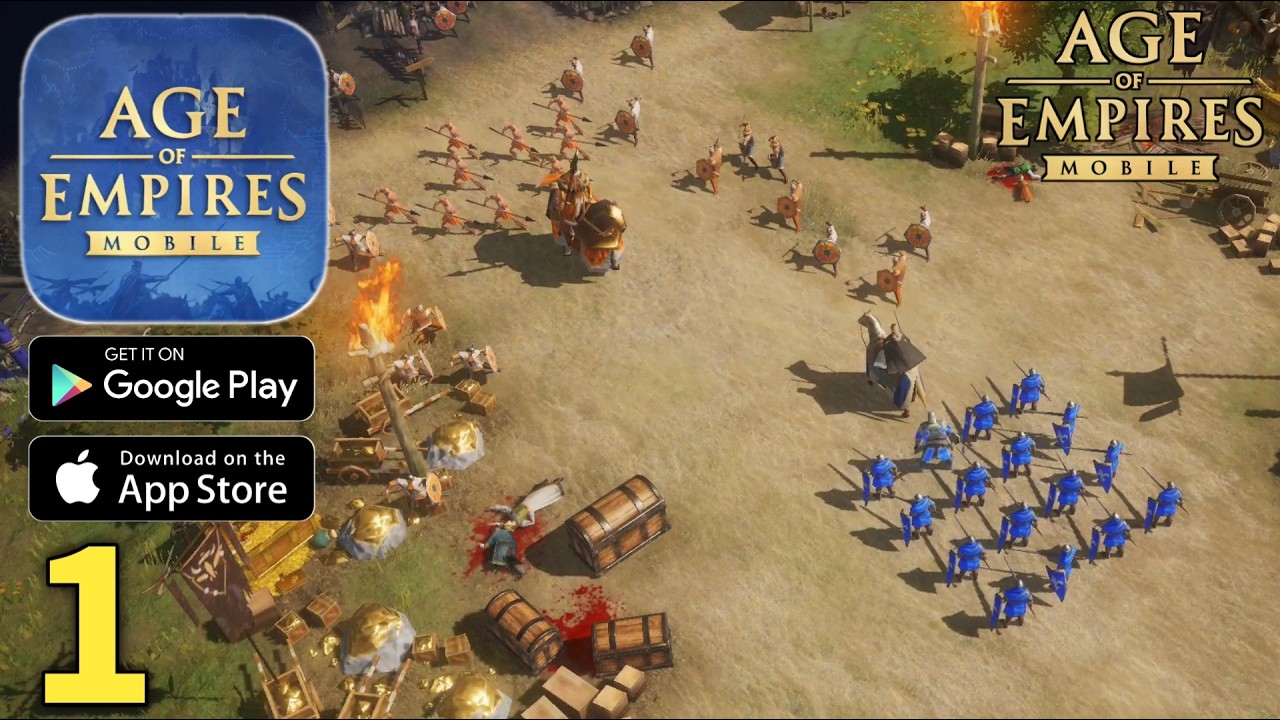 Age of Empires Mobile Global Launch Gameplay Walkthrough Part 1 (ios, Android)