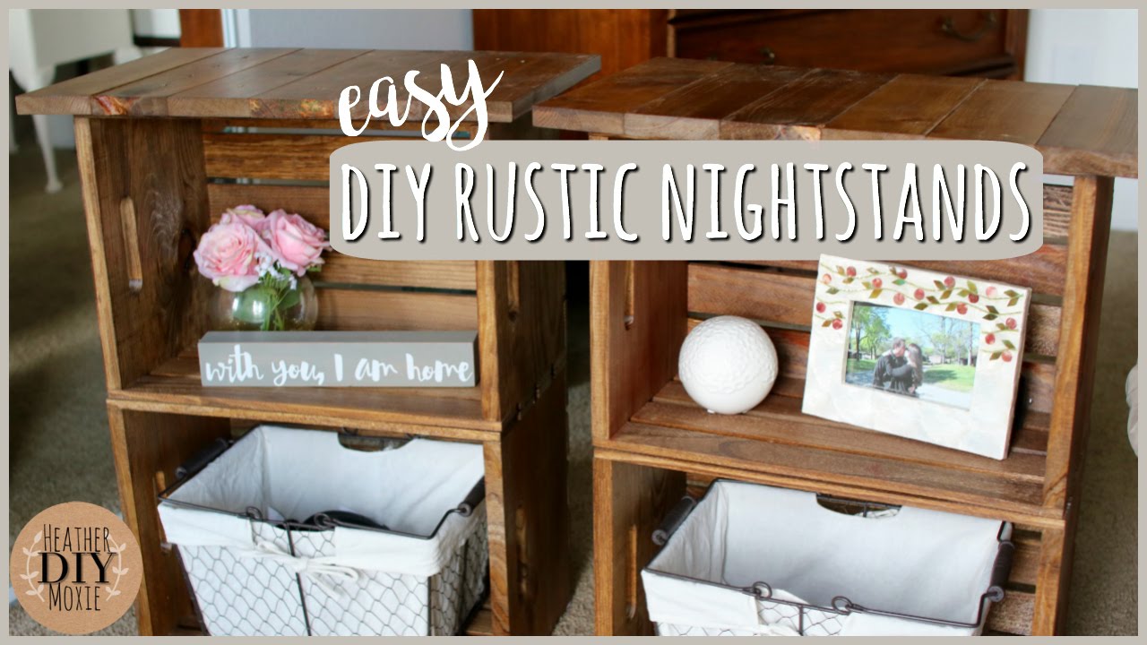DIY Bedroom Furniture?! FARMHOUSE Nightstands