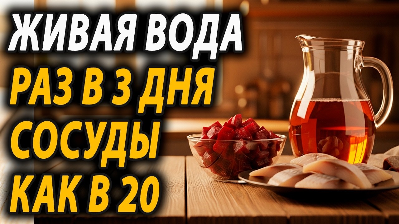 Знакомый кардиолог в 89 лет пьет это раз в 3 дня и сосуды как новые! Рецепт «Живой воды»