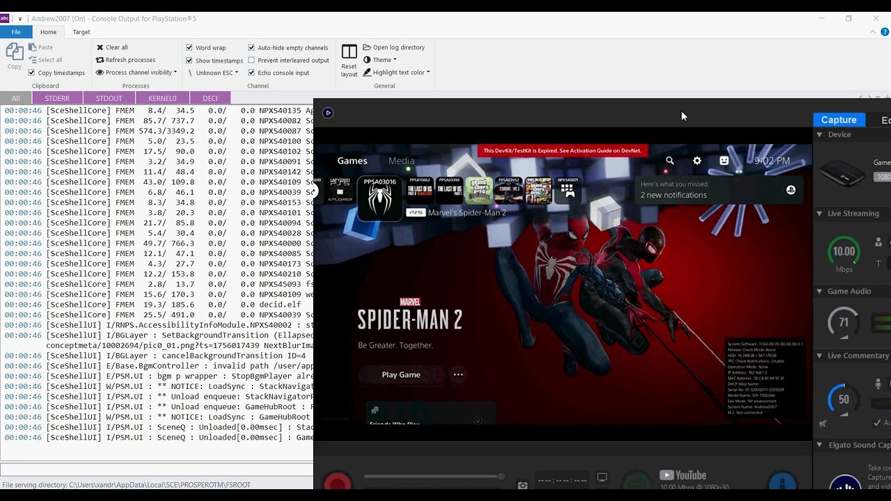 PS5 11.60 Target Manager & Software Development Kit (SDK) Features For Testkits & Devkits
