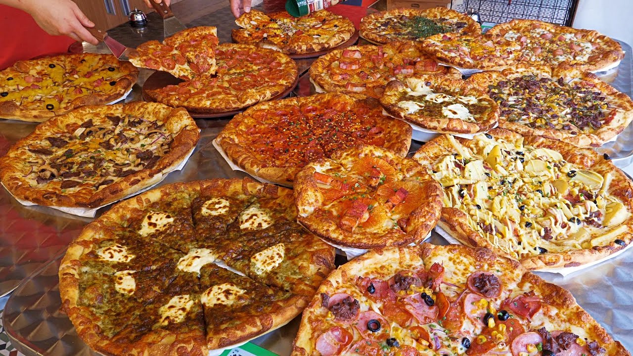 Эта пицца продается тиражом 9000 штук в месяц! Пицца в американском стиле / корейская уличная еда