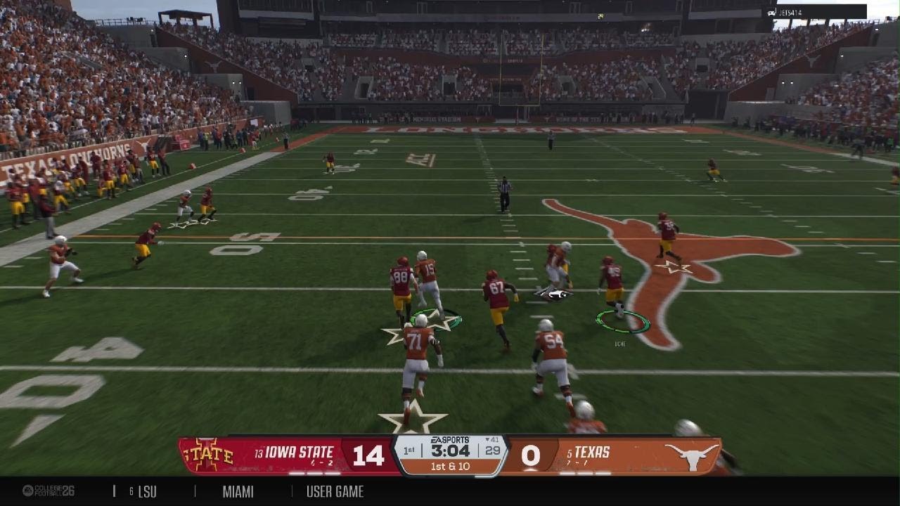 Cyclones vs texas