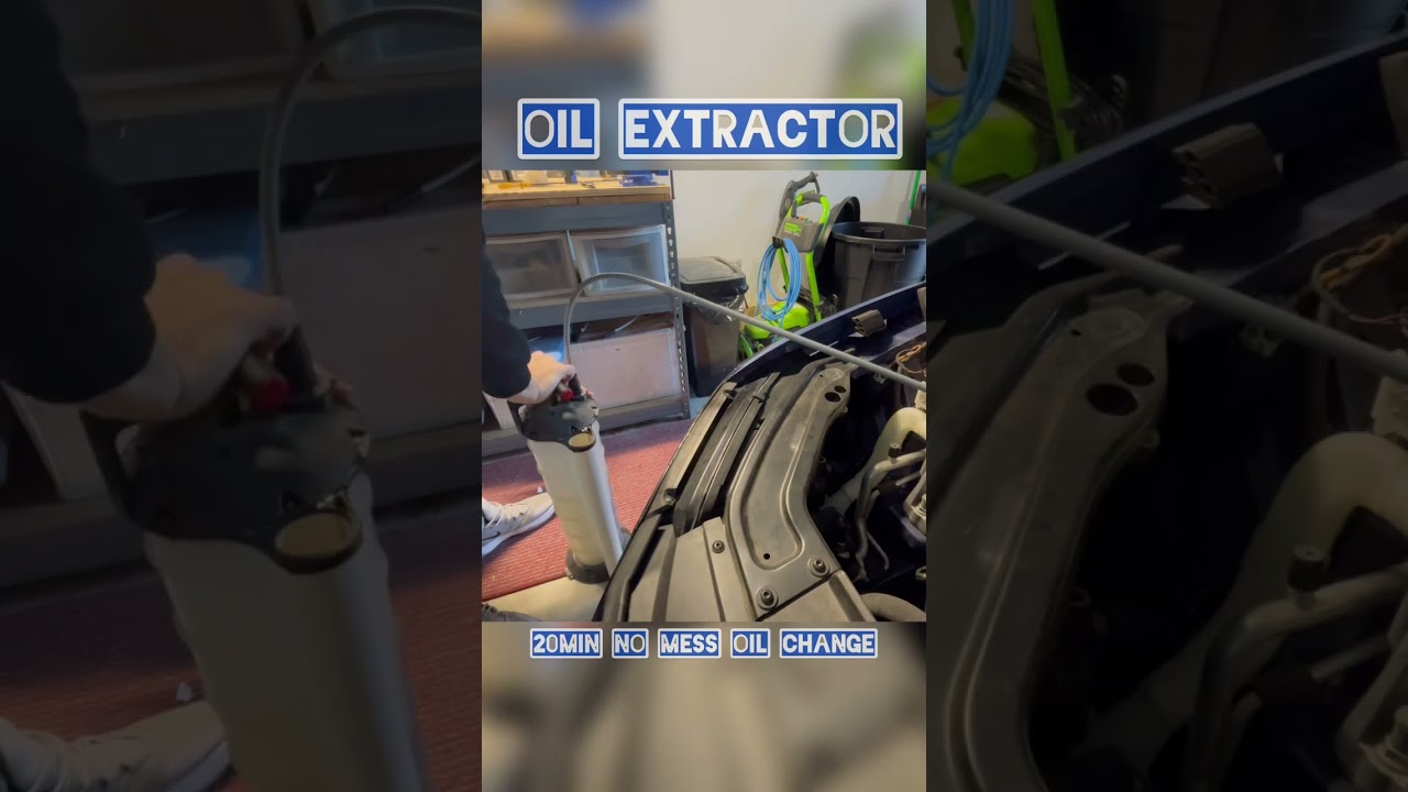 Oil extractor pump NO MESS - 20 min #oilchange #volkswagen #cars #diy #shorts #vw