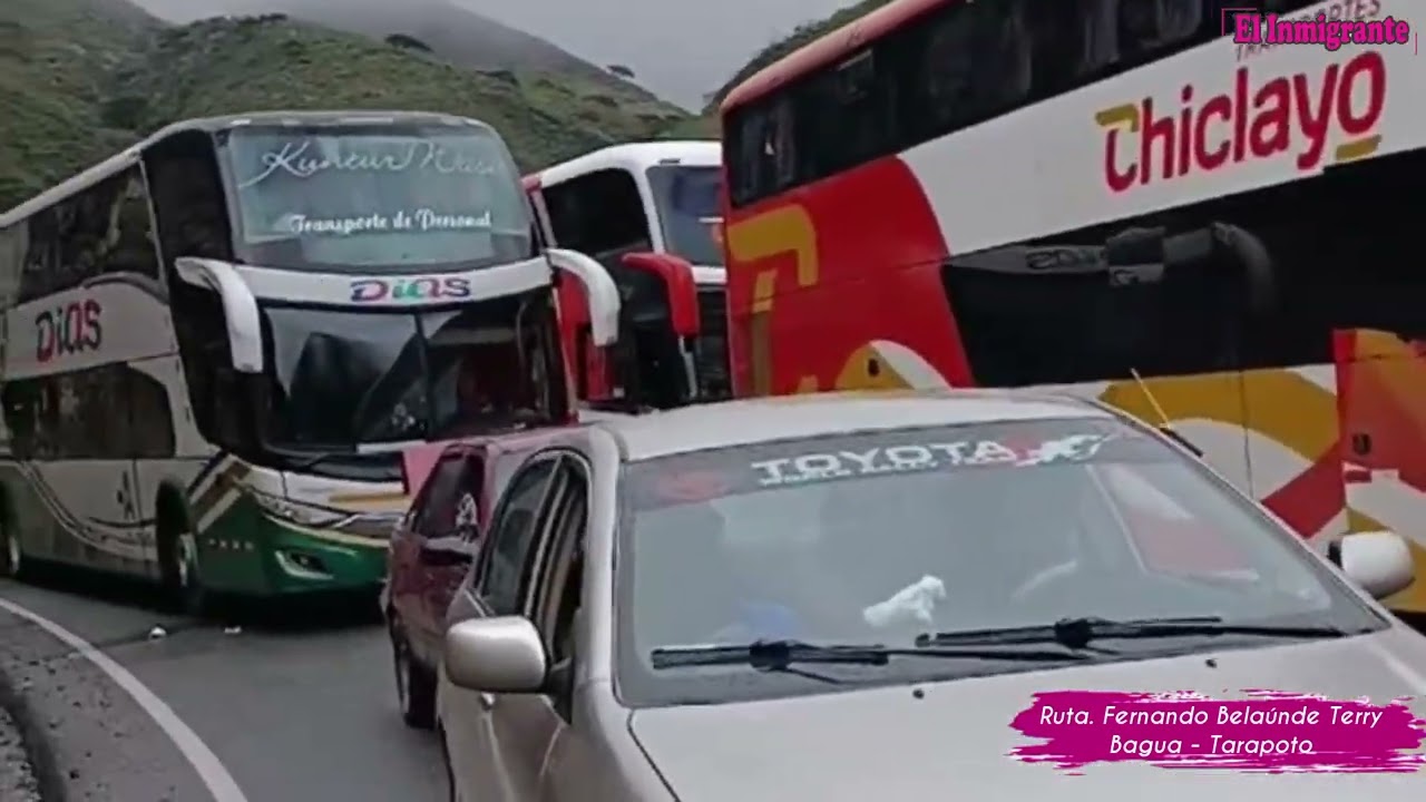 Inconveniente en las rutas Chiclayo, Jaén, Bagua, Tarapoto