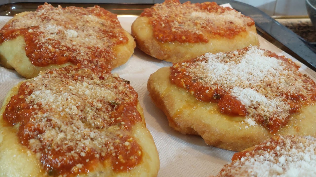 PIZZETTE FRITTE MORBIDISSIME ALLA TRAPANESE