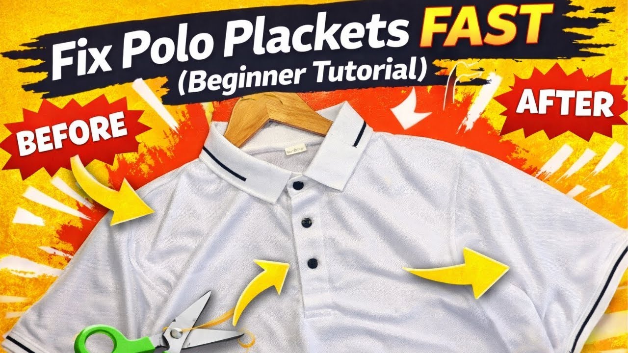 Fix Polo Plackets FAST | Beginner Tutorial