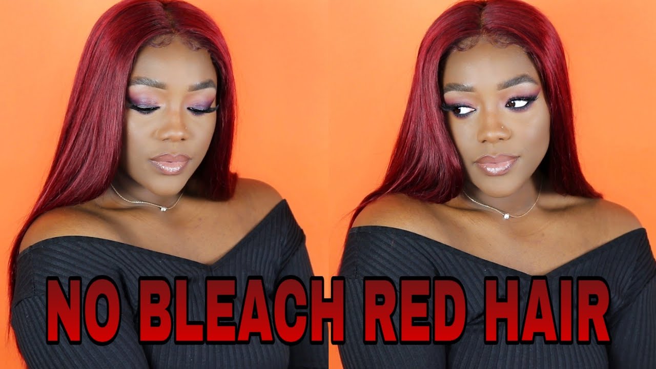 Black to Red Hair NO BLEACH| Brazilian Straight Hair ft. Tinashe Hair