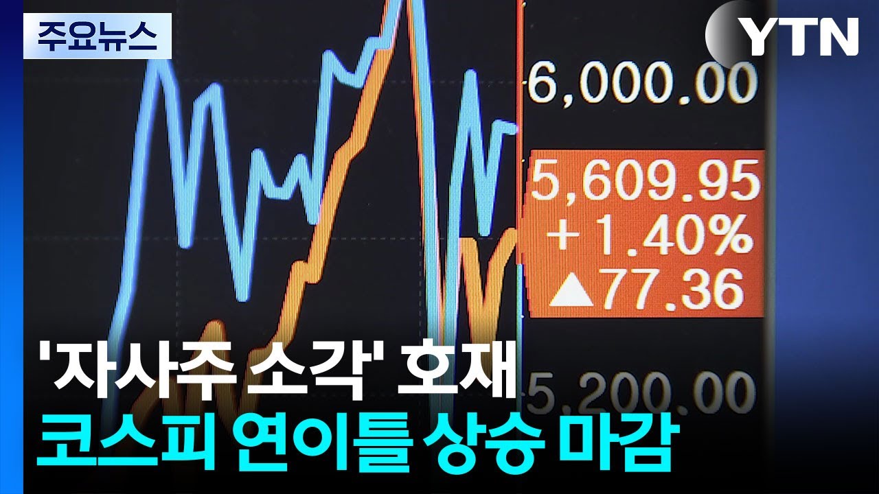 '자사주 소각' 호재에 코스피 연이틀 상승 마감 / YTN