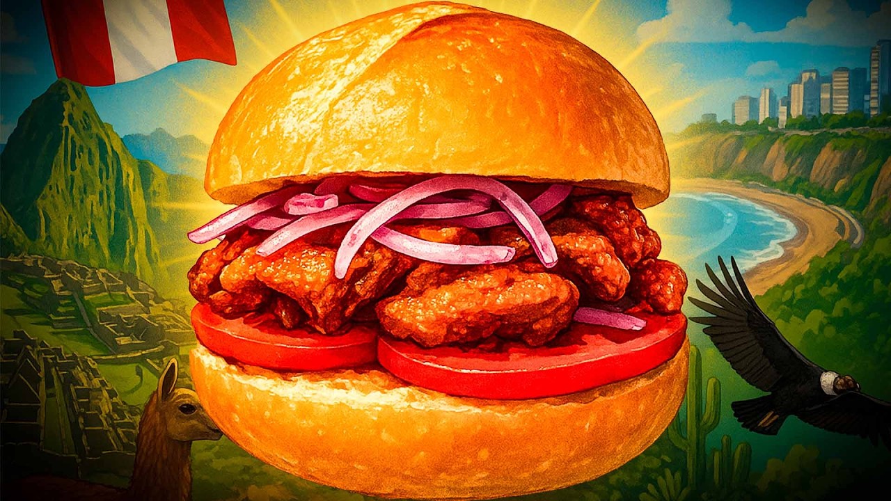 El Famoso Pan con Chicharron en Perú