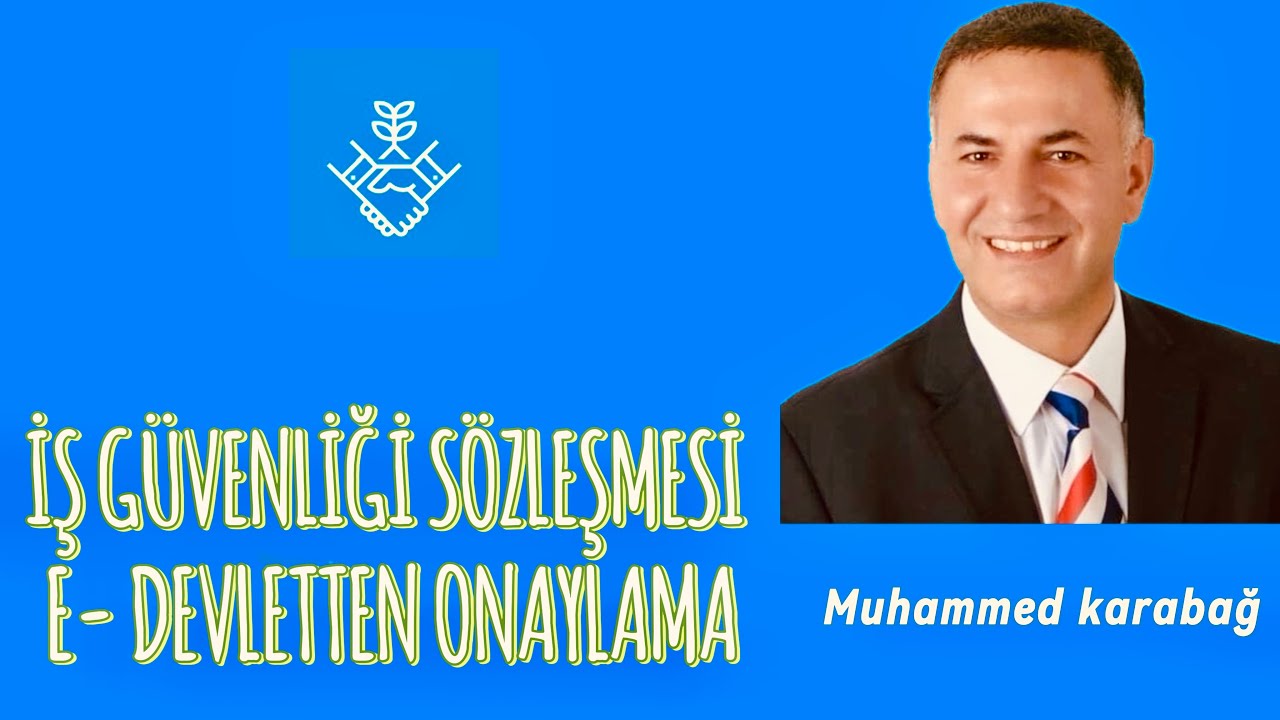 İŞ GÜVENLİĞİ SÖZLEŞMESİ E-DEVLETTEN ONAYLAMA İSG KATİP