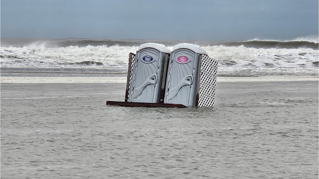 Hurricane Erin Wildwood NJ Beach Flooding