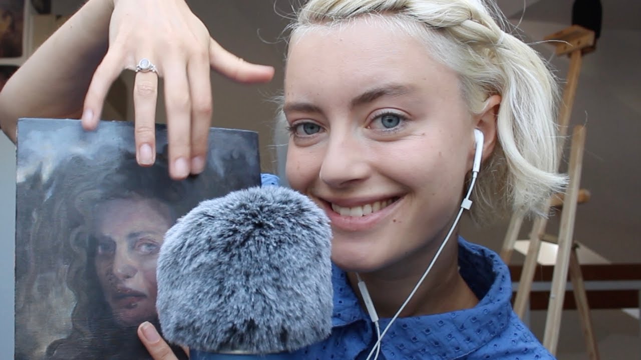 ASMR 🎨 Sharing My Art With Tingly Sounds And Tapping