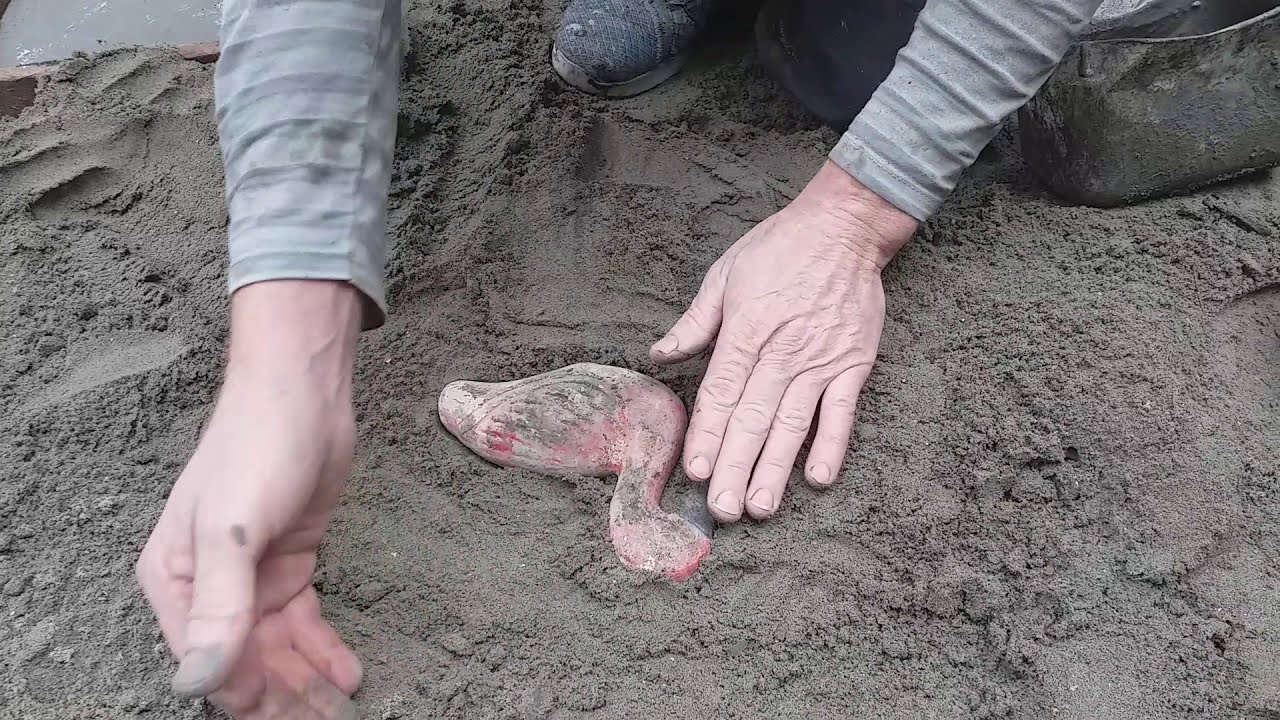Como fazer forma, de estátuas para jardim.