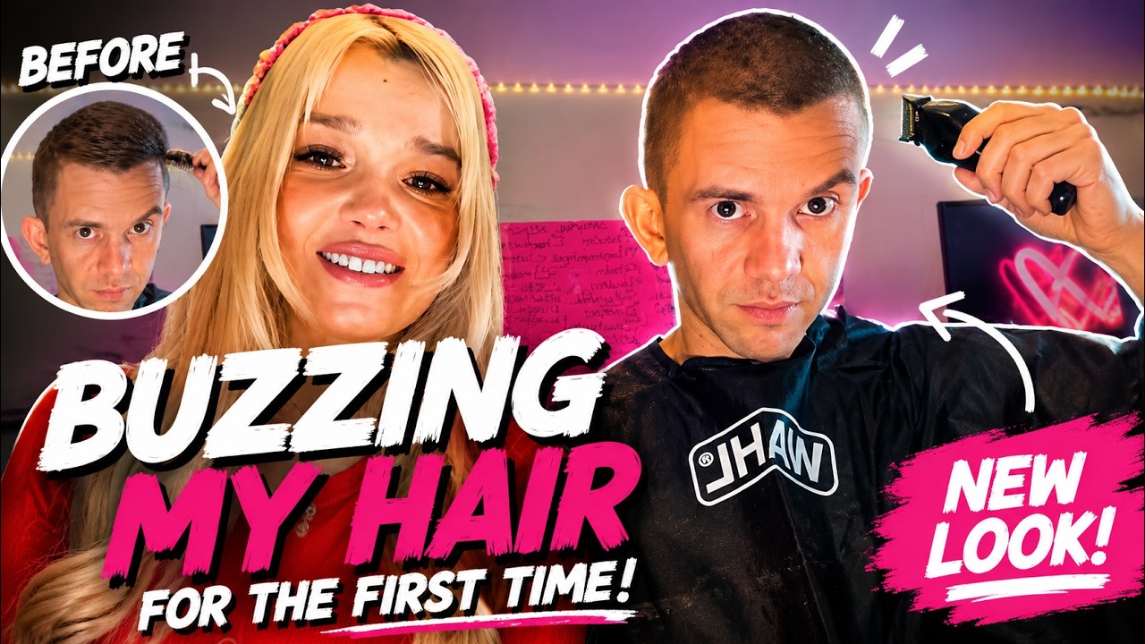 ADHD Alice is buzzing his hair First time !
