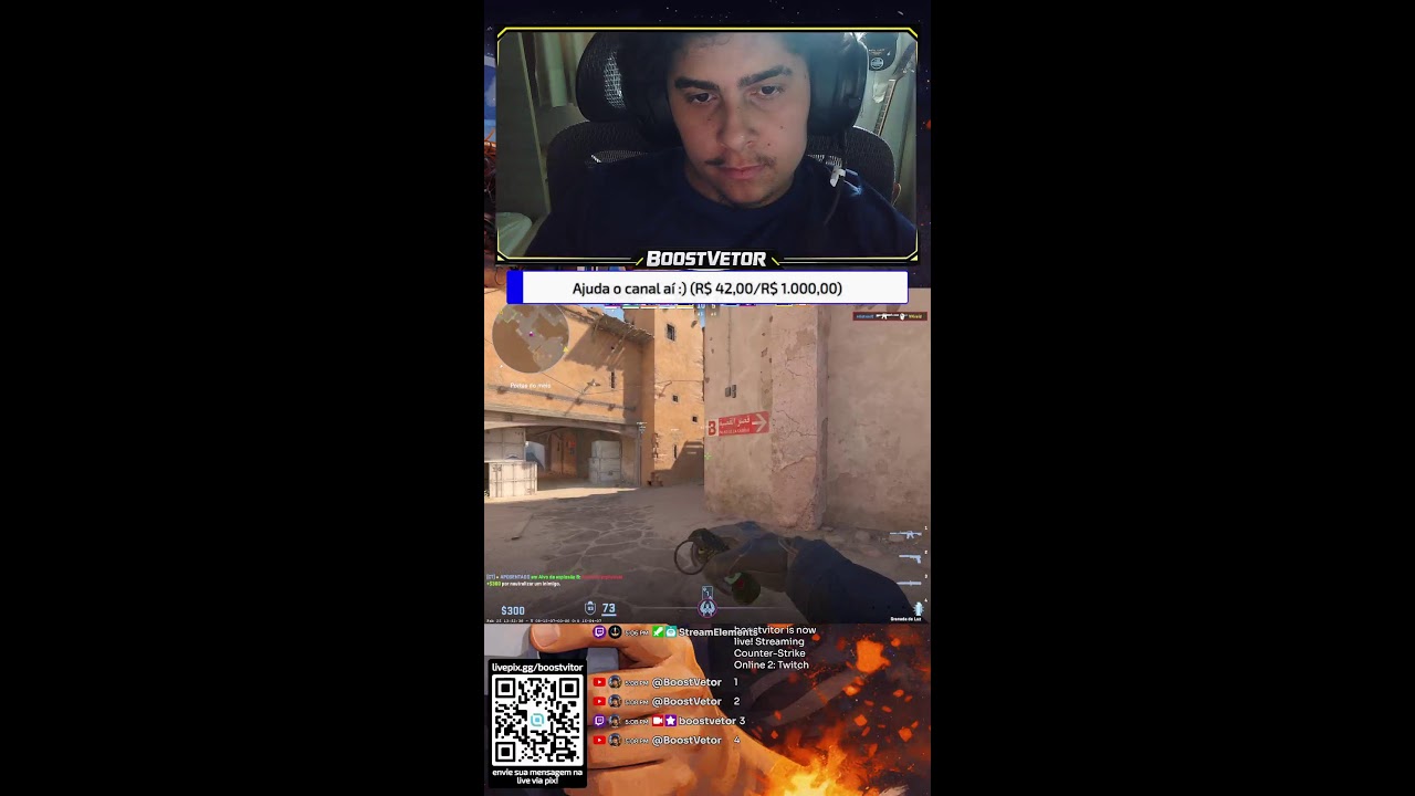 AO VIVO AGORA – Gameplay INSANA no Counter-Strike 2 | Tentando SUBIR RANK (CS2 Live)