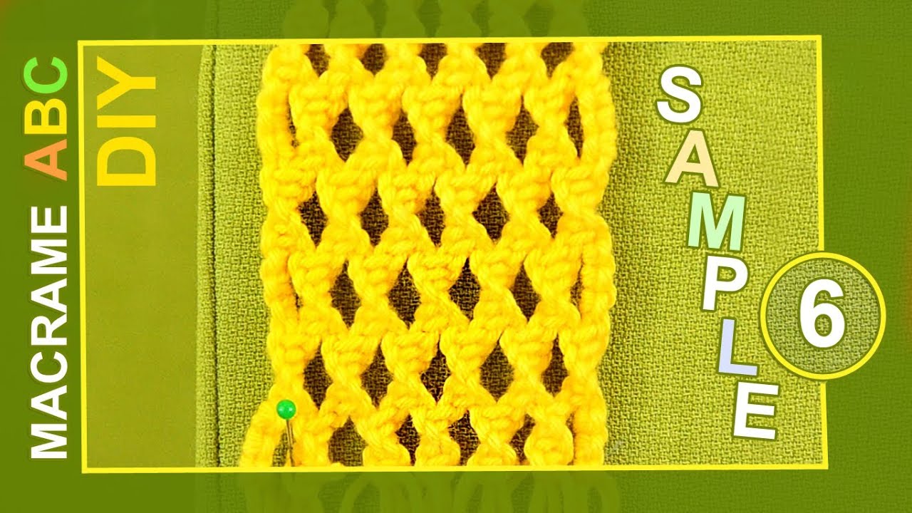 Macrame ABC - pattern sample #6