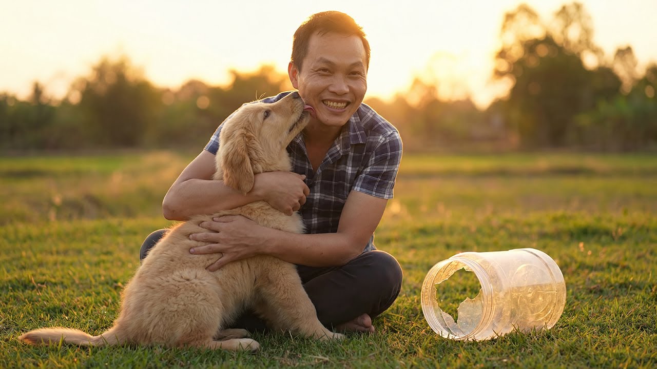 This is Why You Shouldn't Litter! Saving a Puppy from a Plastic Trap