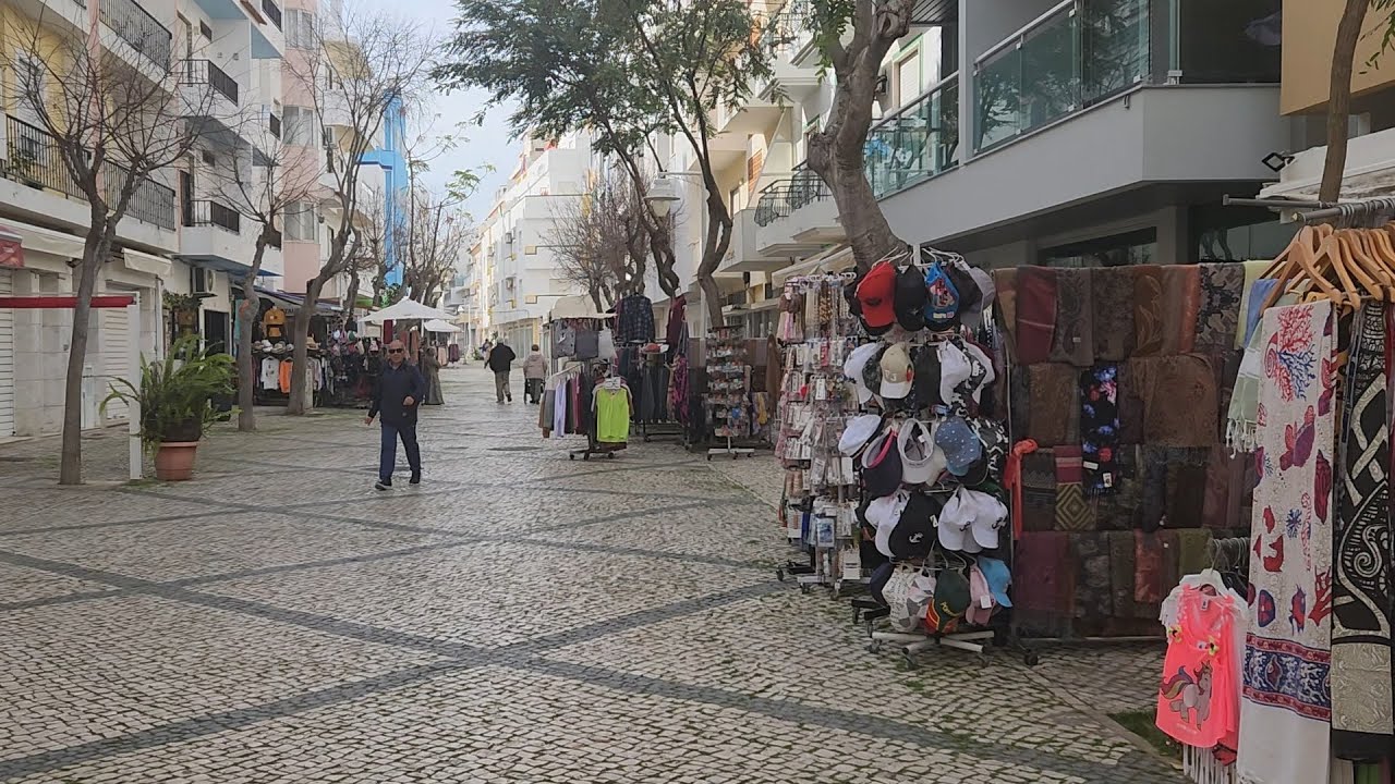 February 5th 2024 Monte Gordo, Algarve - street and beach walk