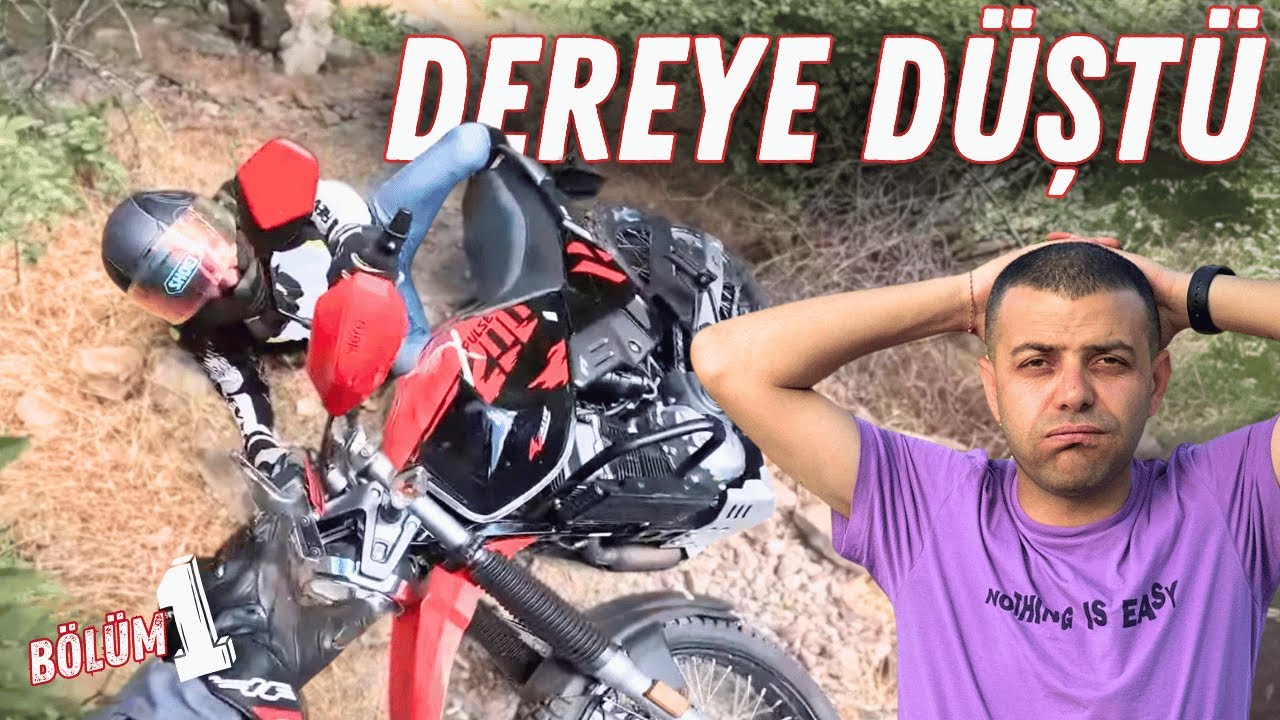 Motosiklet ile Dereye Düştü | Aksiyon dolu anlar Hero xpulse 200 Bölüm 1 | Kolaçan