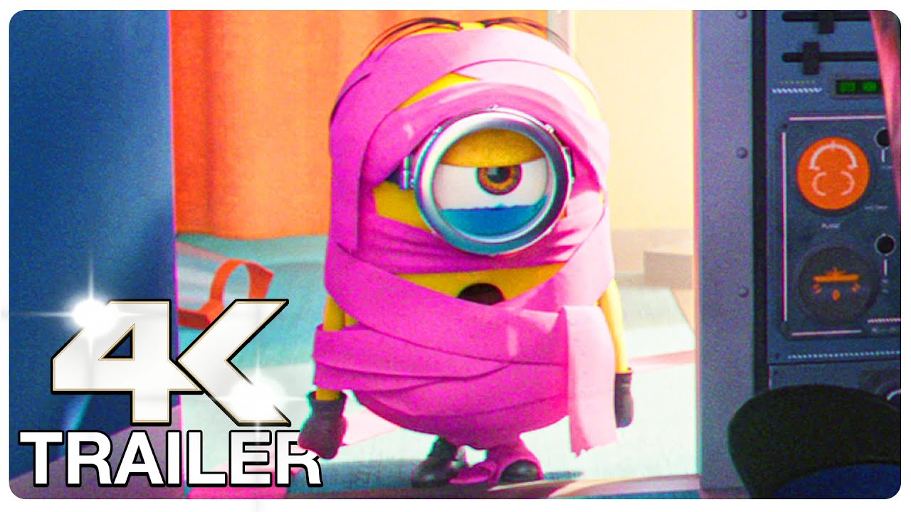 MINIONS 2 THE RISE OF GRU : 8 Minute Trailers (4K ULTRA HD) NEW 2022