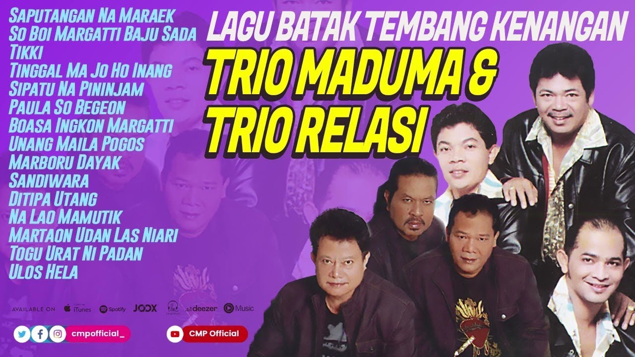 LAGU BATAK TEMBANG KENANGAN | TRIO MADUMA, TRIO RELASI | Saputangan Na Maraek