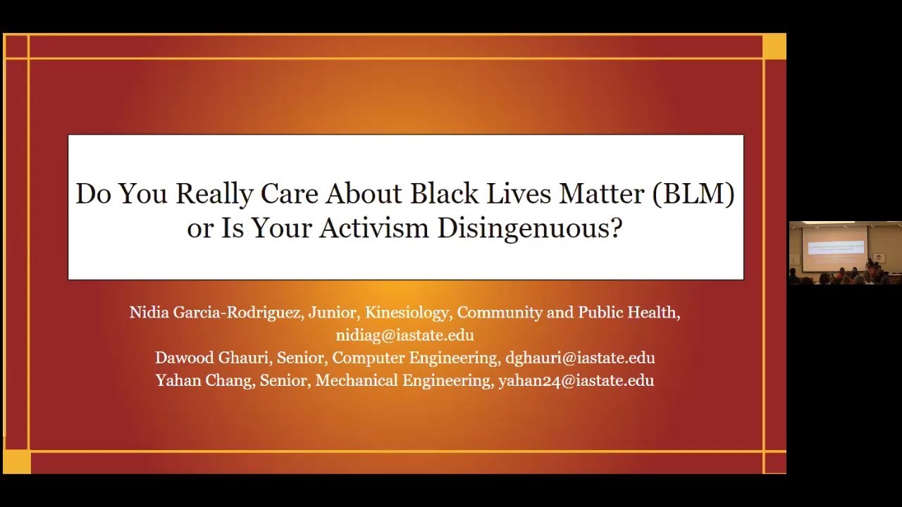 ISCORE 2022: Do You Really Care About Black Lives Matter (BLM) or Is Your Activism Disingenuous