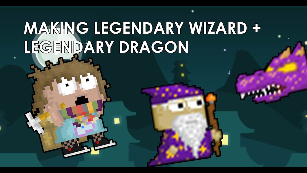 Making Legendary Wizard + Legendary Dragon | Growtopia