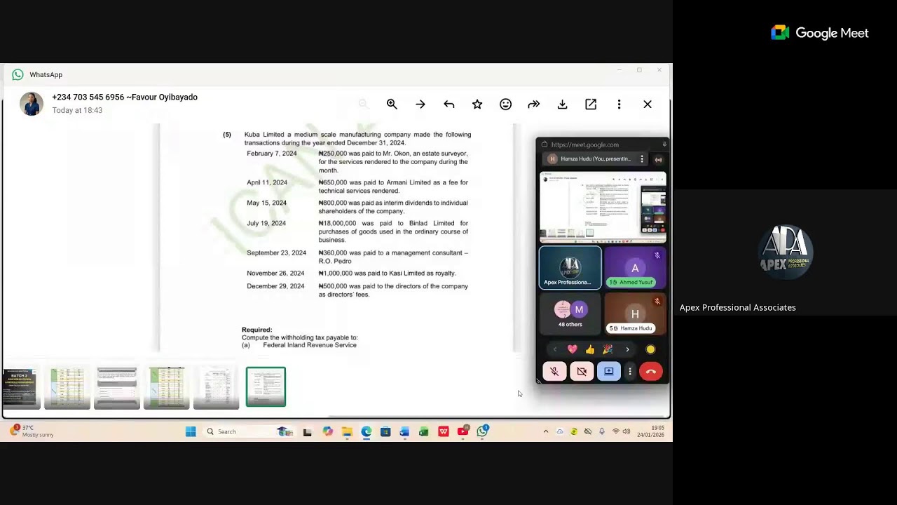TAXATION (MAY 2026 DIET) - WITHHOLDING TAX CONT'D.