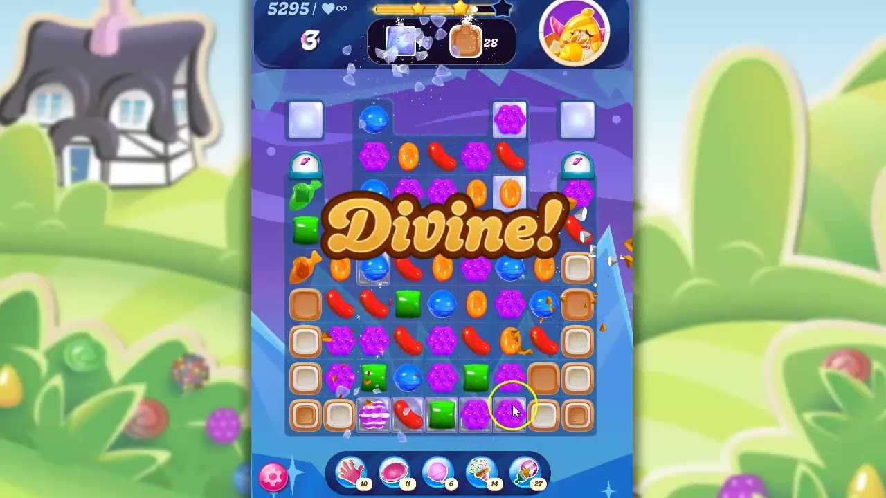 Candy Crush Level 5295 Talkthrough, 20 Moves 0 Boosters