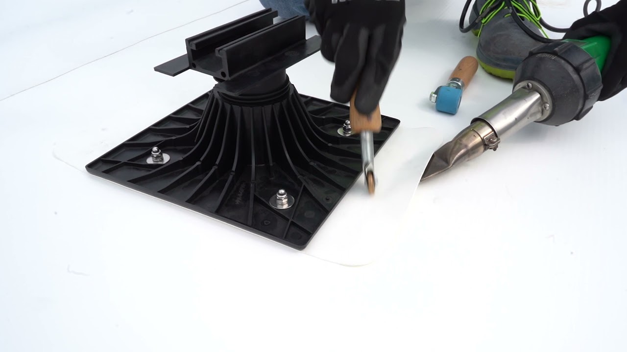 ¿Cómo instalar soportes de paneles solares Soprasolar® Fix Evo en membranas sintéticas de PVC/TPO?