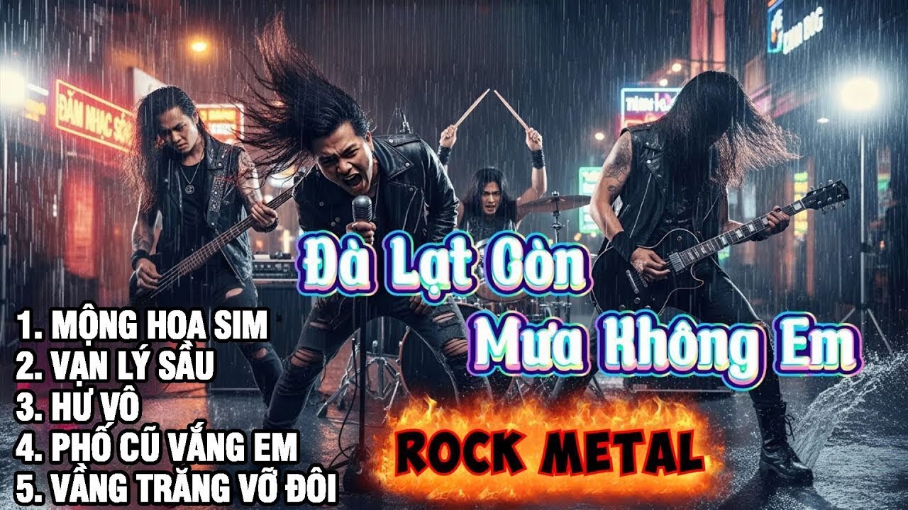 LK METAL ROCK - MAX VOLUME 500% - MỘNG HOA SIM ,VẠN LÝ SẦU - NGHE LÀ NGHIỆN LUÔN