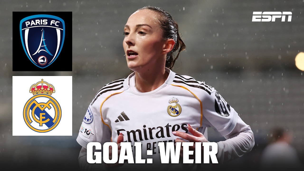 GOAL! 1-1: Caroline Weir brings Real Madrid level vs. Paris FC | UEFA Women’s Champions League