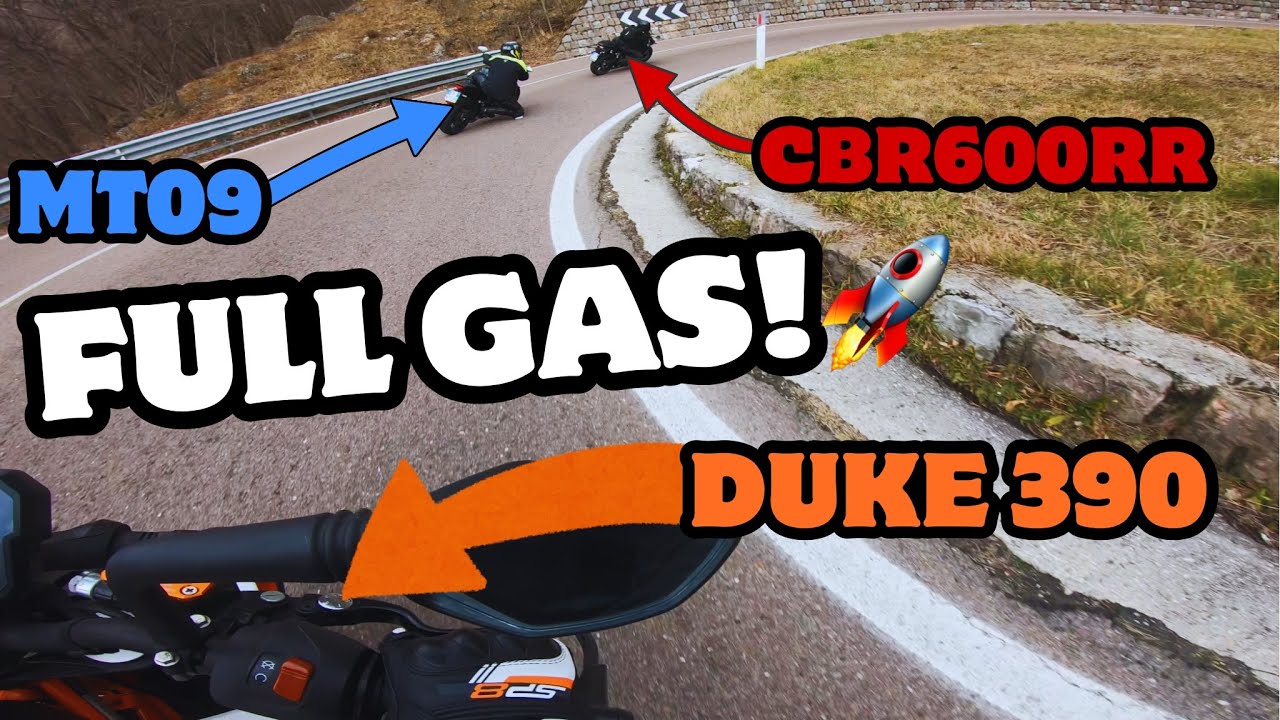 Duke 390 vs CBR600RR vs MT09😈| Riuscirò a reggere il passo?🤔