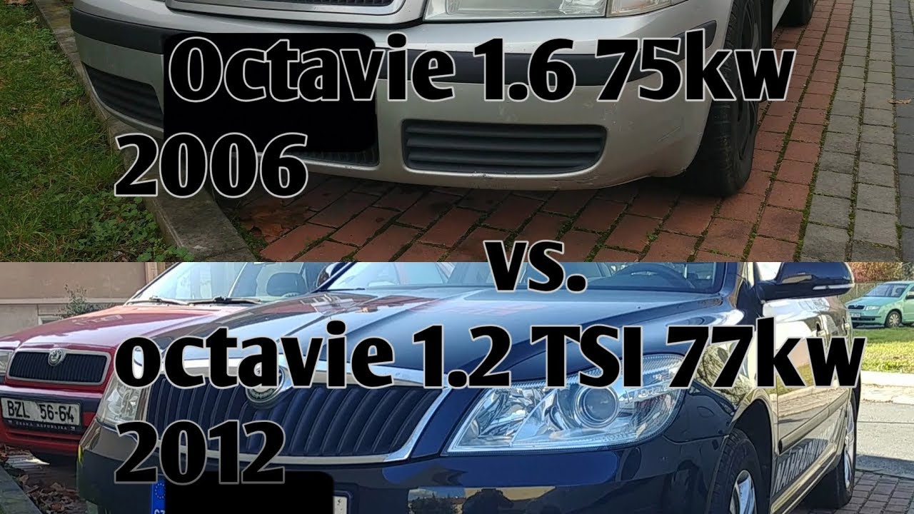 Spotřeba &Scaron;koda Octavie Tour 1.6 75KW vs. &Scaron;koda Octavie 1.2TSI 77KW