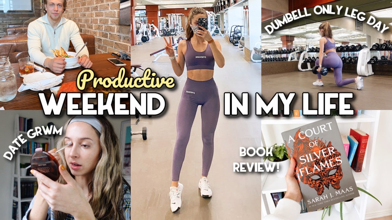 DUMBBELL LEG DAY, PLANNING FOR APRIL, GRWM FOR A DATE | Vlog