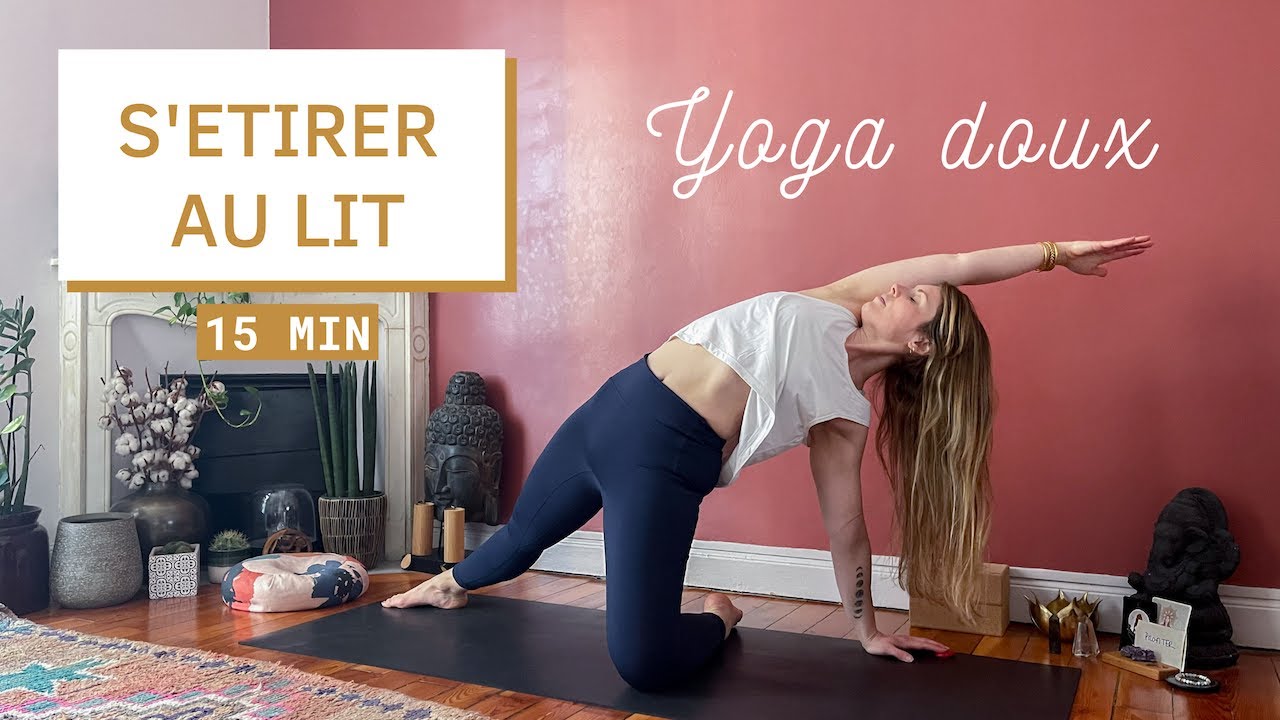 15 minutes de Yoga au lit | Yoga doux et étirements