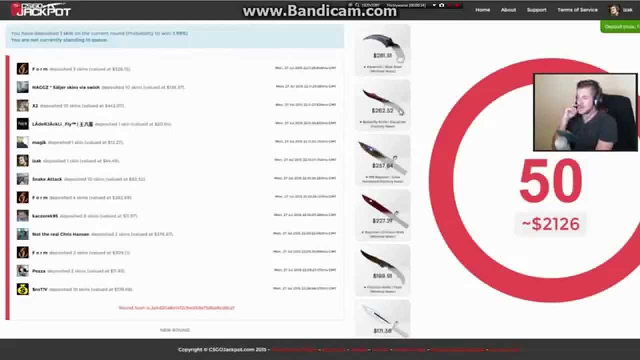Izak Wygrywa 2200$ na csgojackpot.com