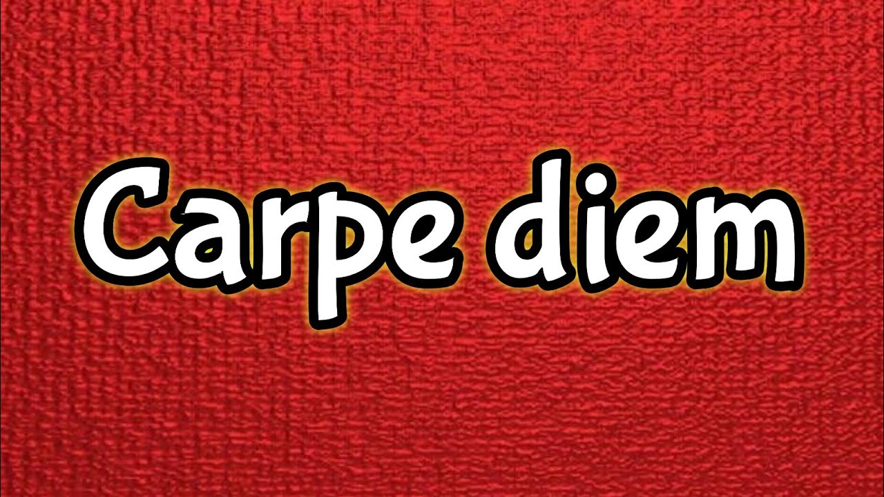 Carpe diem in english literature 