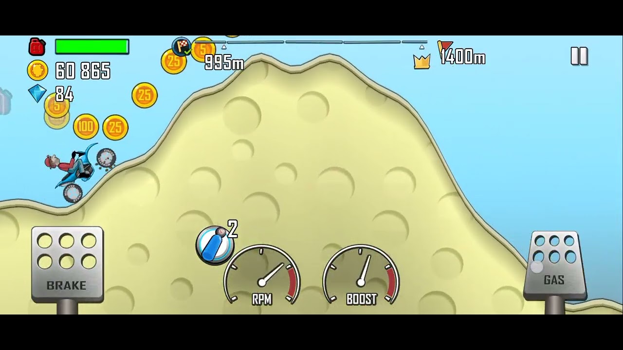 Hill climb race game play 💪💪▶️▶️