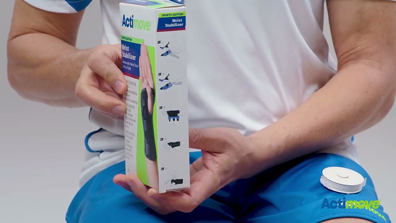How To Apply | Actimove Sports Edition Wrist Stabilizer Removable Metal Stay