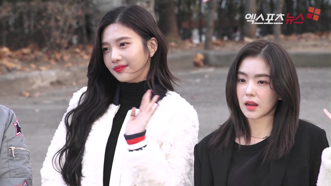레드벨벳 뮤직뱅크 출근길…남팬 