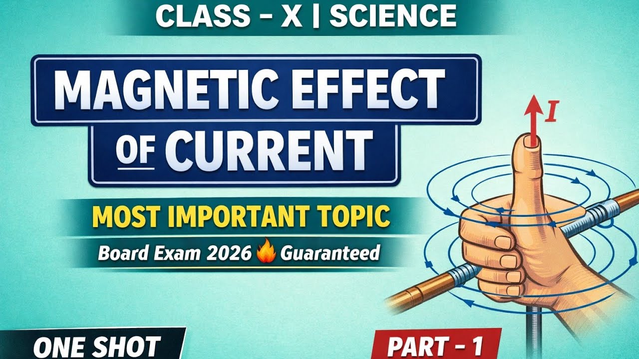 Magnetic Effect of Current | Class 10 Physics One Shot | CBSE Board 2026 | Full Chapter in One Video
