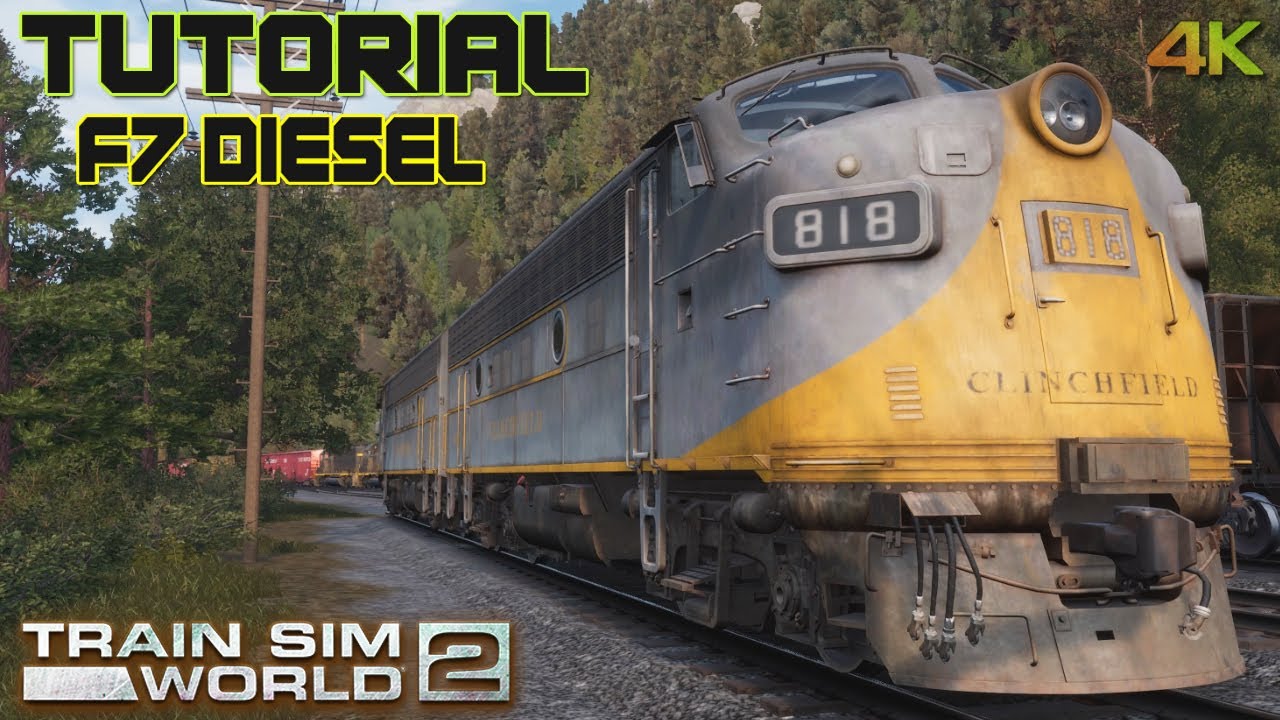 Train Sim World 2 - F7 Diesel Coal Hopper Tutorial ( Clinchfield Railroad Route ) PC 4K