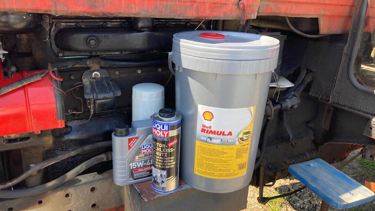 Shell Rimula R4 X 15w40 & Liqui Moly PRO LINE MoS2 & UTB U650 oil change