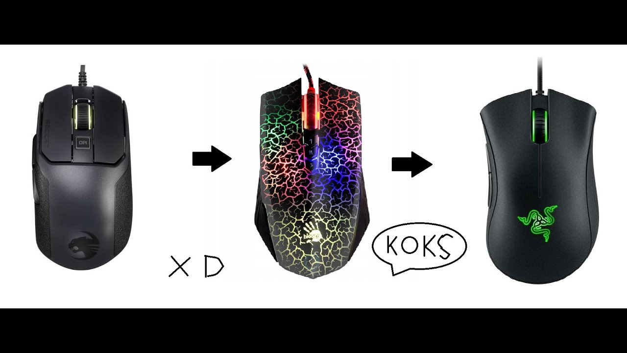 Por&oacute;wnanie myszek ''Bloddya70 vs Roccat kein 100 aimo vs Razer deathadder essential ''