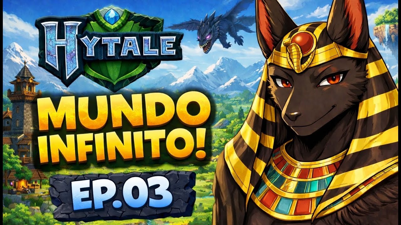 Hytale - Mundo Infinito - terceiro vídeo da nossa saga no hytale, venha explorar esse mundo comigo!