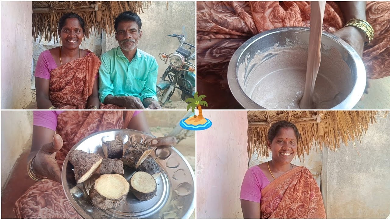 🥰summer start ஆயிடுச்சு கூழ் செய்யலாம் வாங்க🏝️|gramathu ponnu saranya