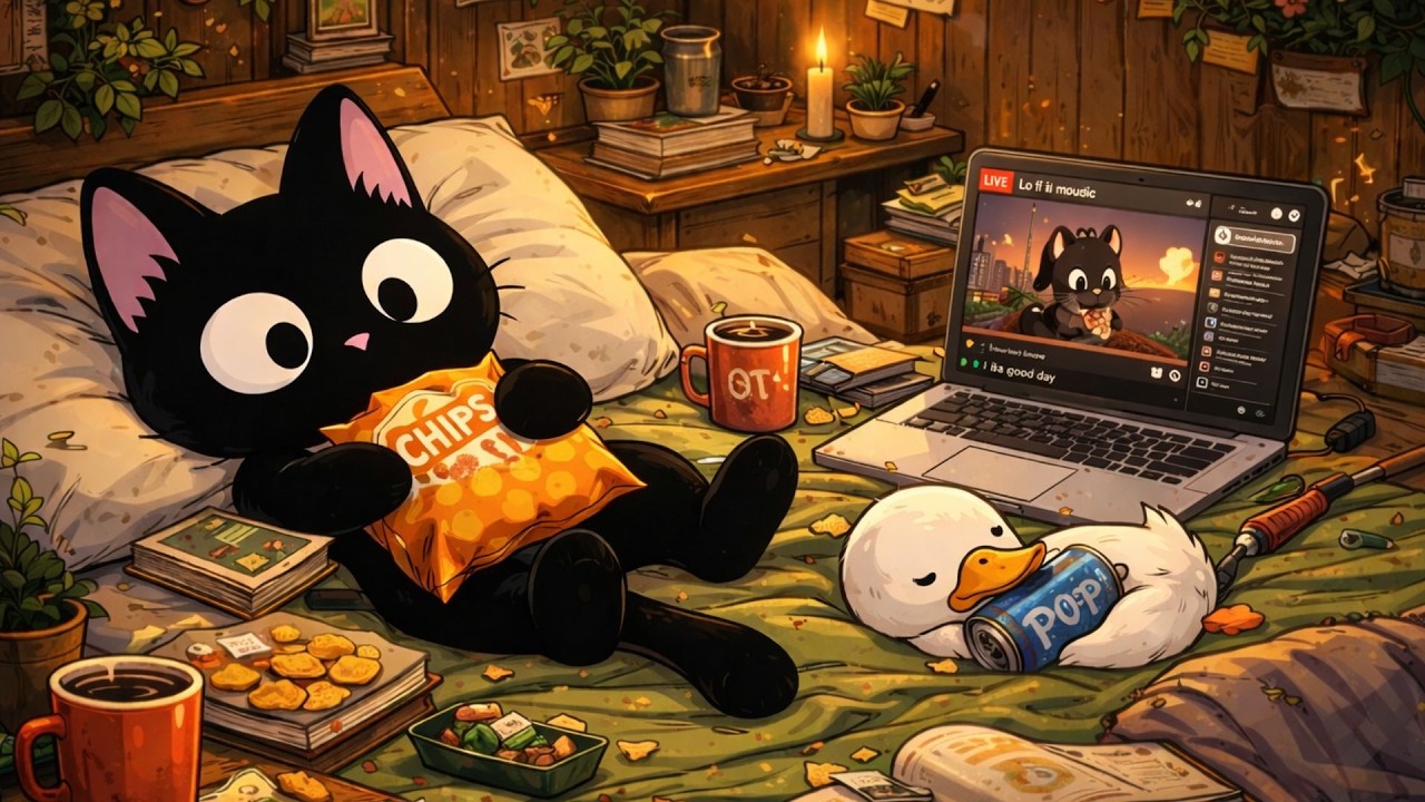 Lazy Cozy Morning ☁️ Soft Lofi to Recharge | Sleep & Do Nothing ~ peaceful bed vibes