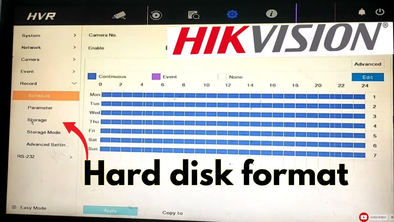 hikvision dvr hard disk format kaise kare ? | how to format hikvision hard disk