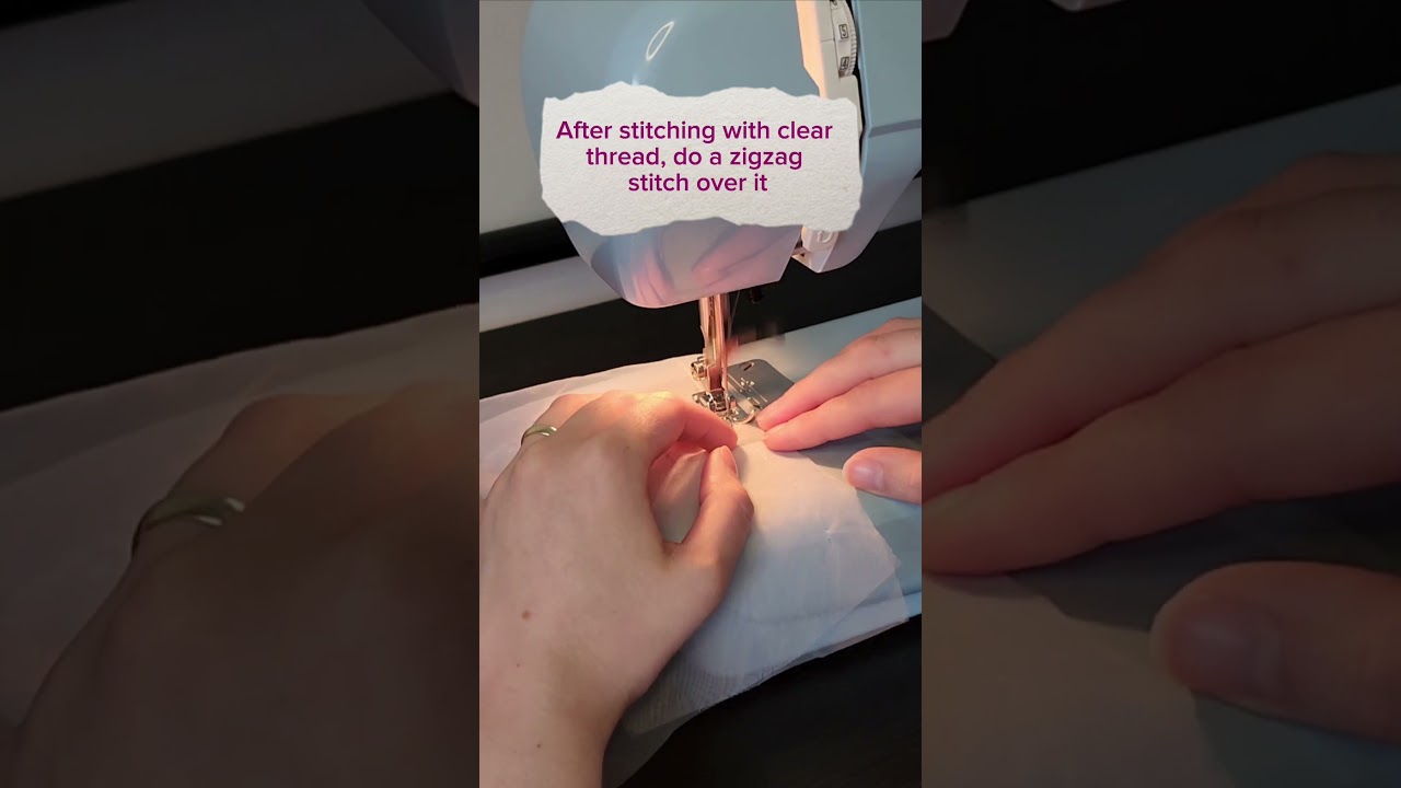 How to finish an organza seam